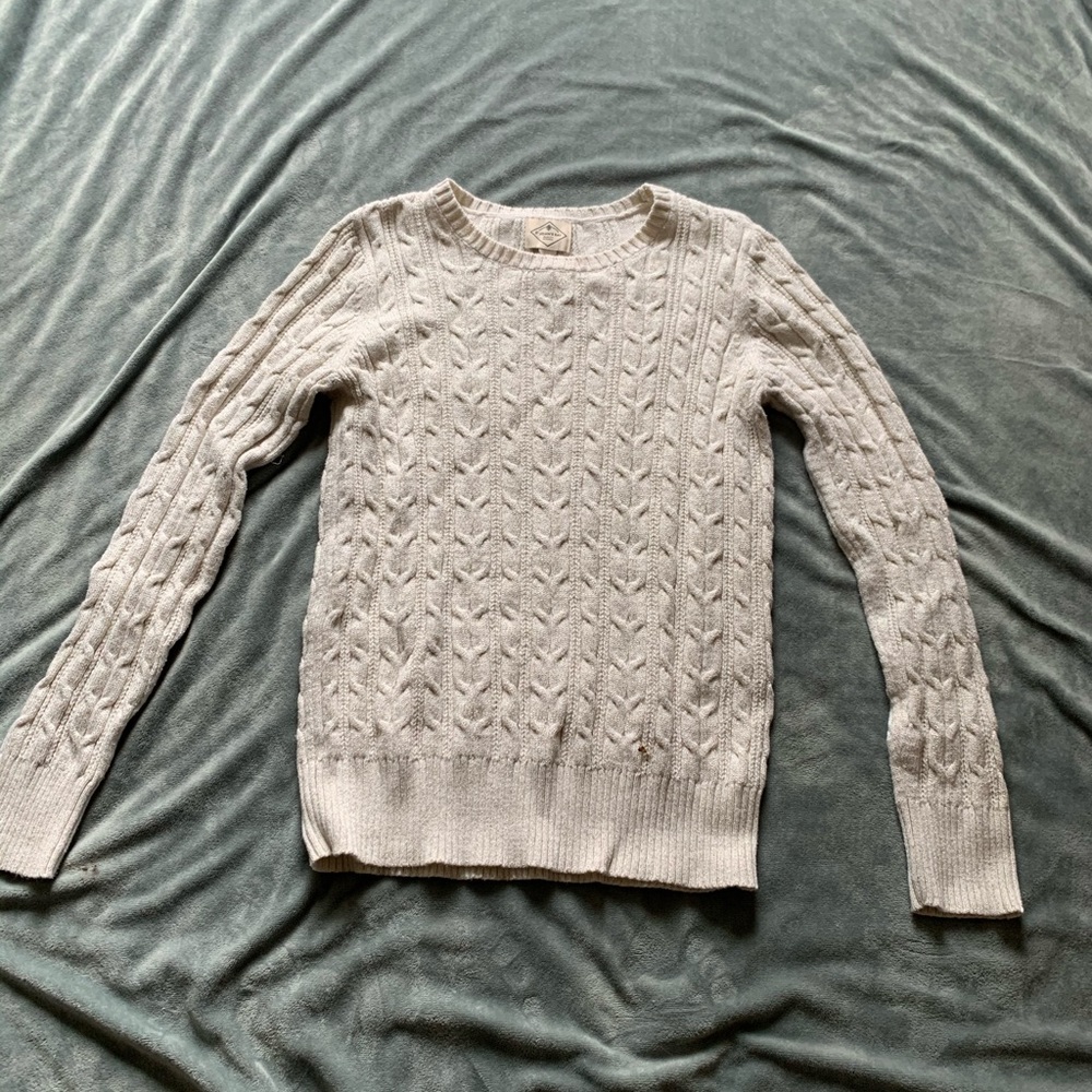 St. John’s bay beige and gold sweater women’s